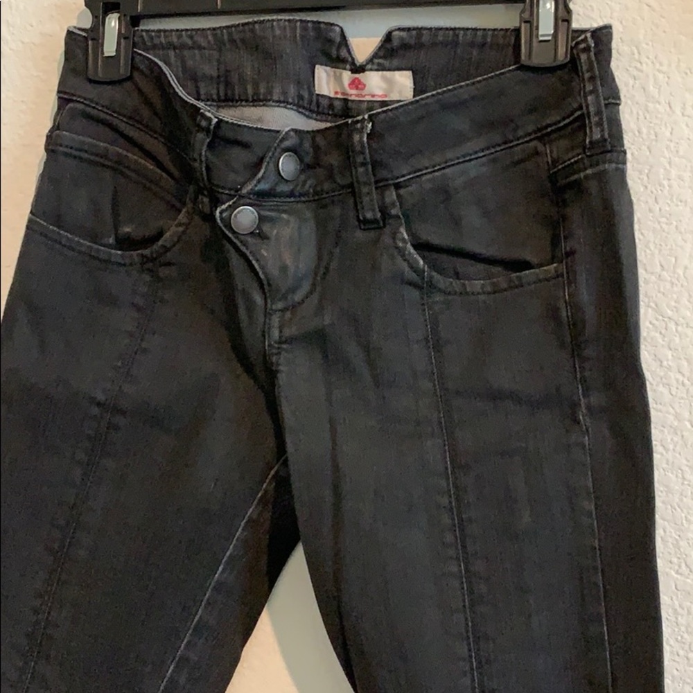 Fornarina women black denim jeans size 28x27.5” - Picture 8 of 11